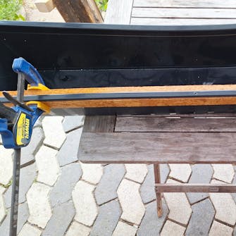 Vertikal have: Forstærk altankasserne med lister af OSB2 Vertikal have: Forstærk altankasserne med lister af OSB2